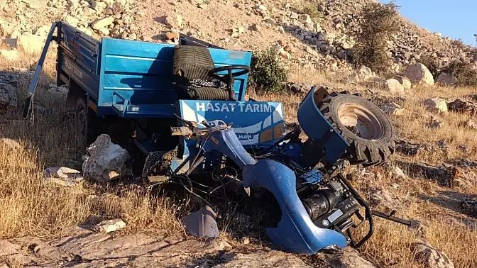 Siirt&rsquo;te patpat şarampole devrildi: 1 yaralı
