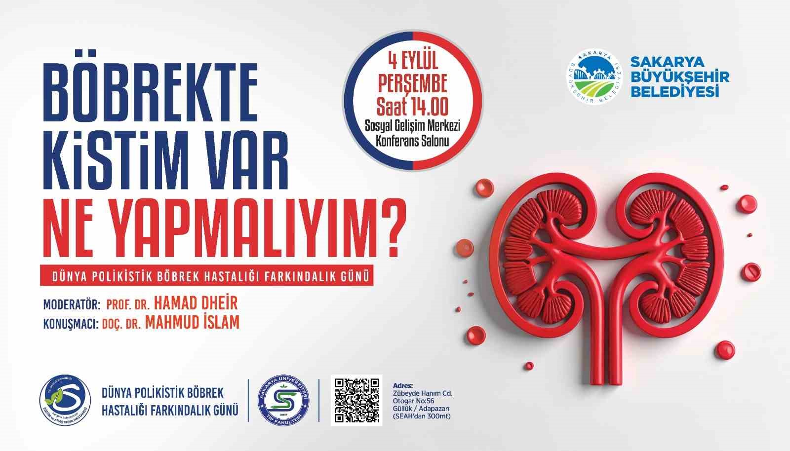 "Böbrekte kistim var ne yapmalıyım?" sorusu SGM’de cevap bulacak
