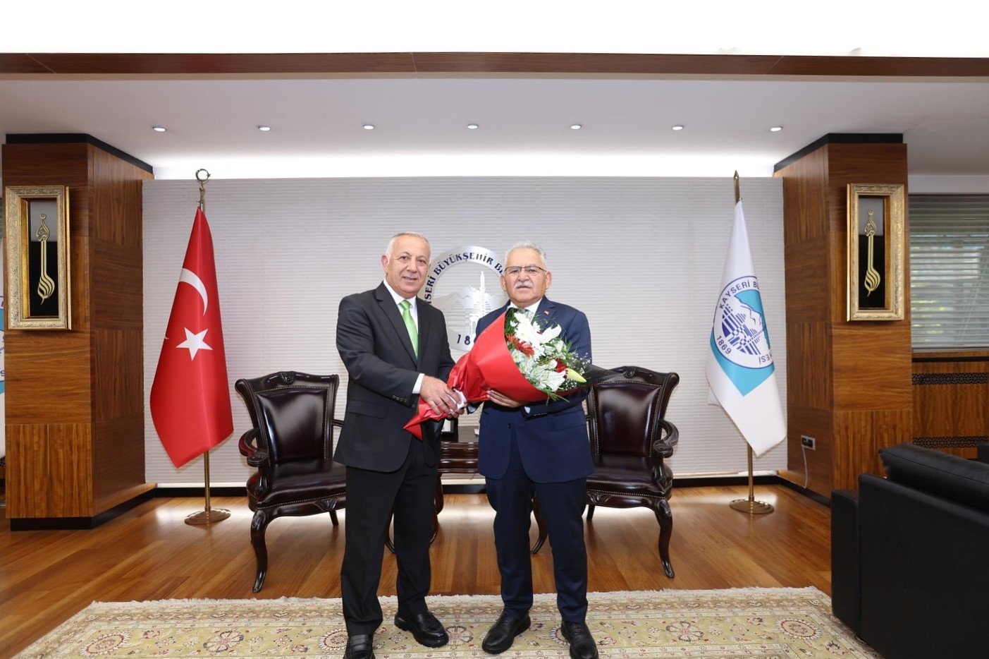 Büyükkılıç, 199. kuruluş yıl dönümü ve Zabıta Haftası’nda zabıta teşkilatı mensuplarını kabul etti