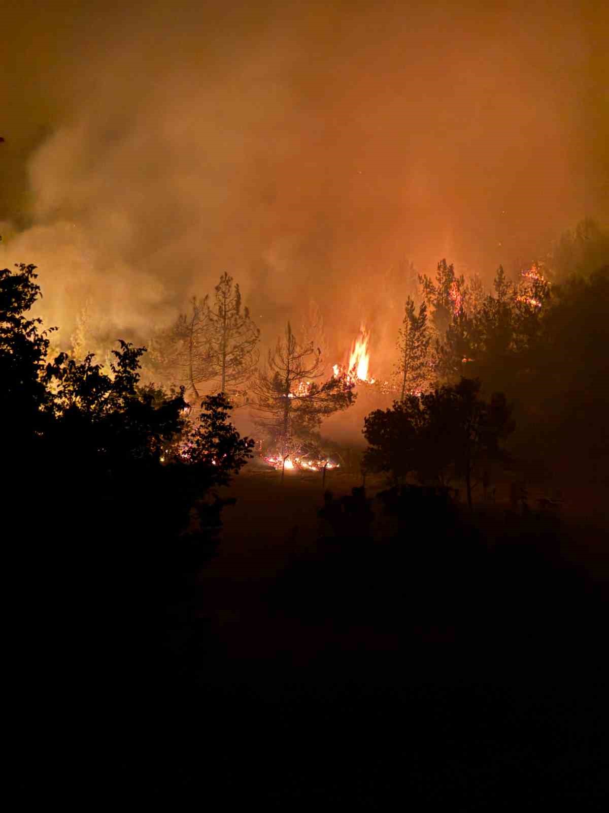 Kastamonu yangını Safranbolu k&ouml;ylerinin sınırına dayandı
