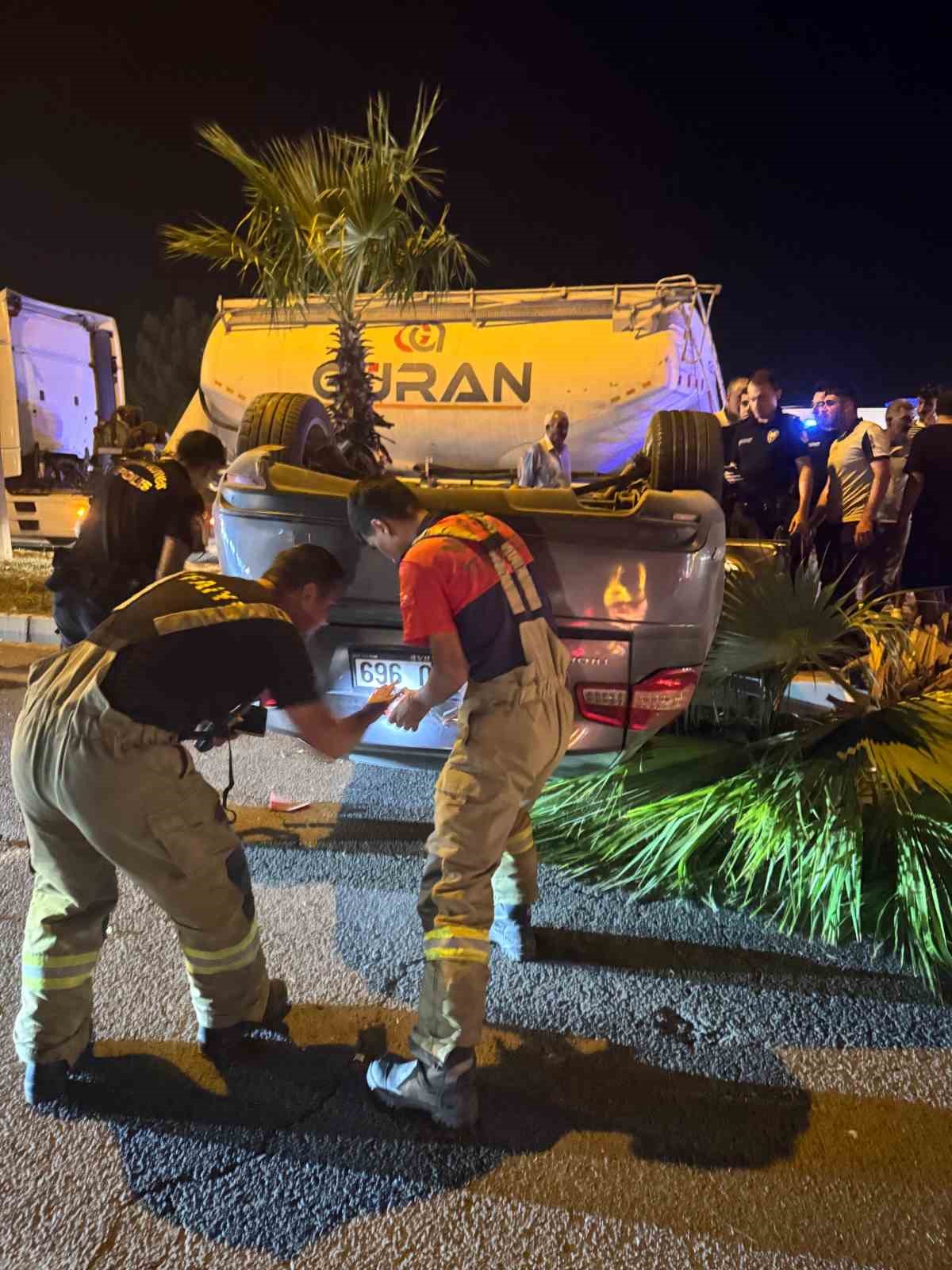 Mardin&rsquo;de takla atan otomobil s&uuml;r&uuml;c&uuml;s&uuml; yaralandı
