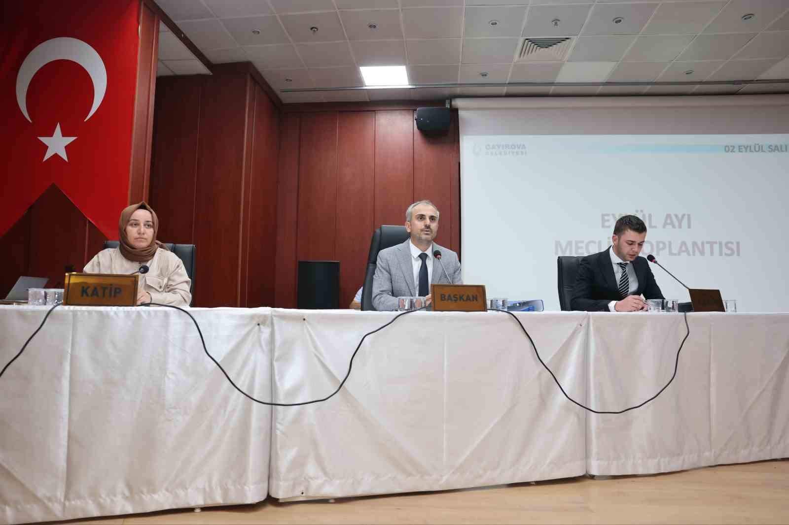 Çayırova Belediyesi eylül ayı meclis toplantısı yapıldı