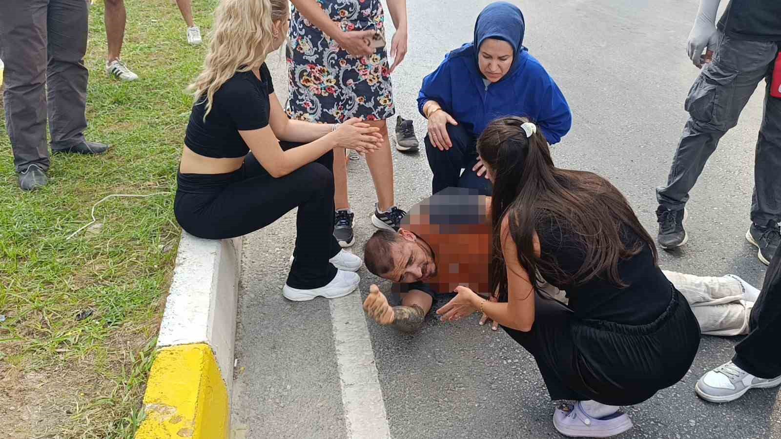 Kuryelerin seyir halinde sohbeti hastanede bitti
