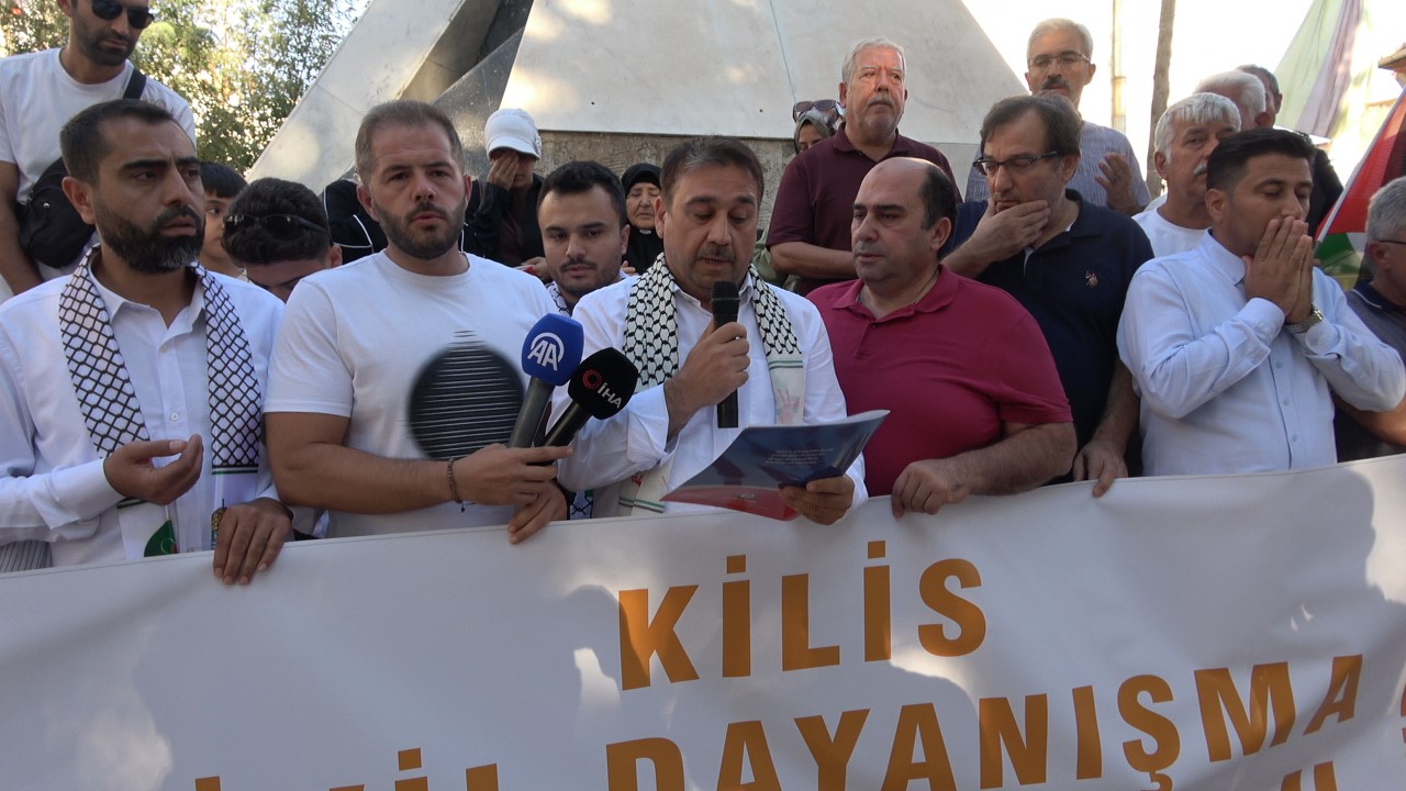 Kilis&rsquo;ten Gazze&rsquo;ye destek &ccedil;ağrısı
