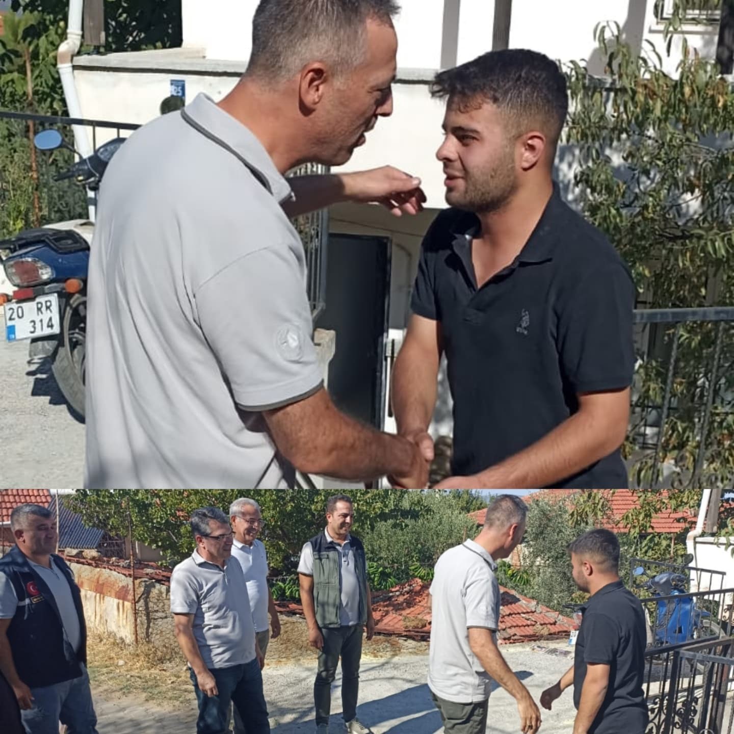 Orman B&ouml;lge M&uuml;d&uuml;r&uuml; K&ouml;le, Buldan yangınıyla m&uuml;cadele ederken yaralanan personeli ziyaret etti
