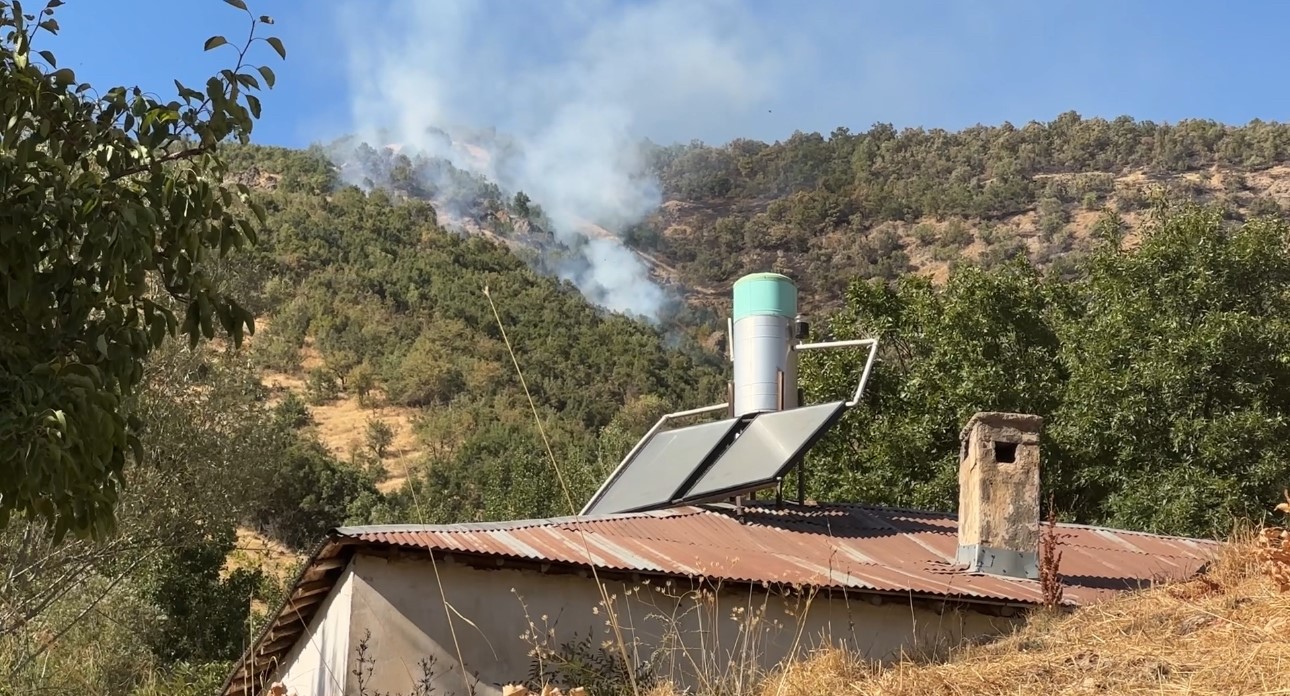 Şemdinli’deki yangına havadan müdahale devam ediyor