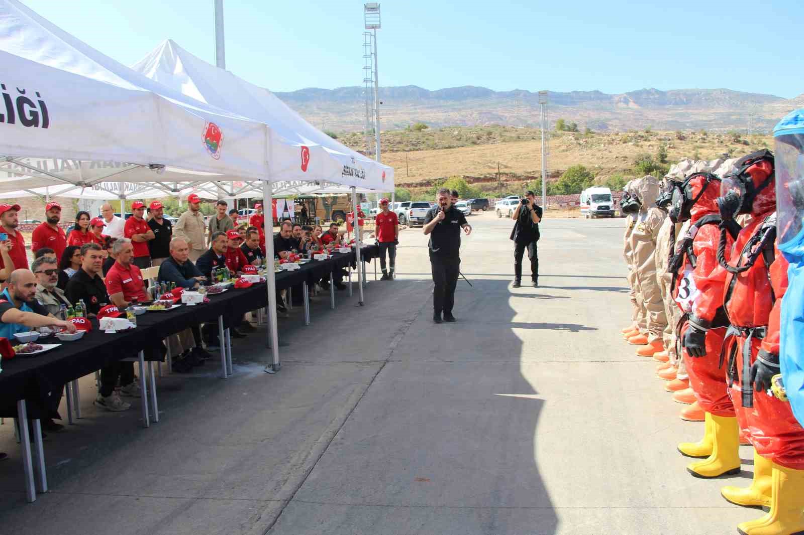 Şırnak&rsquo;ta 14 ilden 745 kişinin katılımıyla deprem b&ouml;lge tatbikatı
