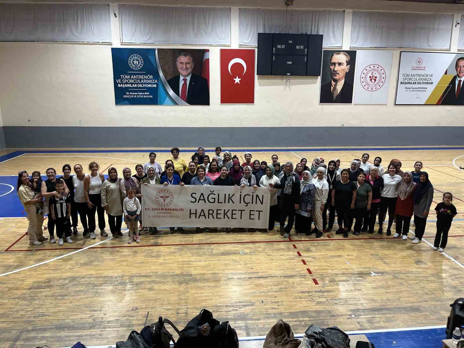 Karaman’da Halk Sağlığı Haftası’nda pilates etkinliği
