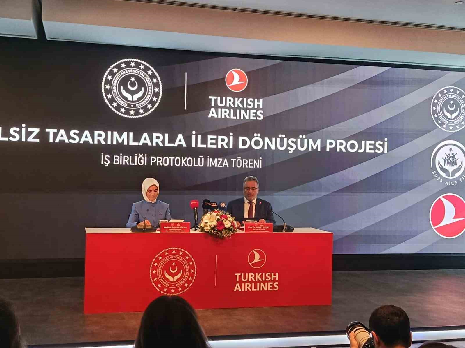 THY uçaklarında ömrünü tamamlamış ürünler, engelsiz ellerde yeniden hayat bulacak