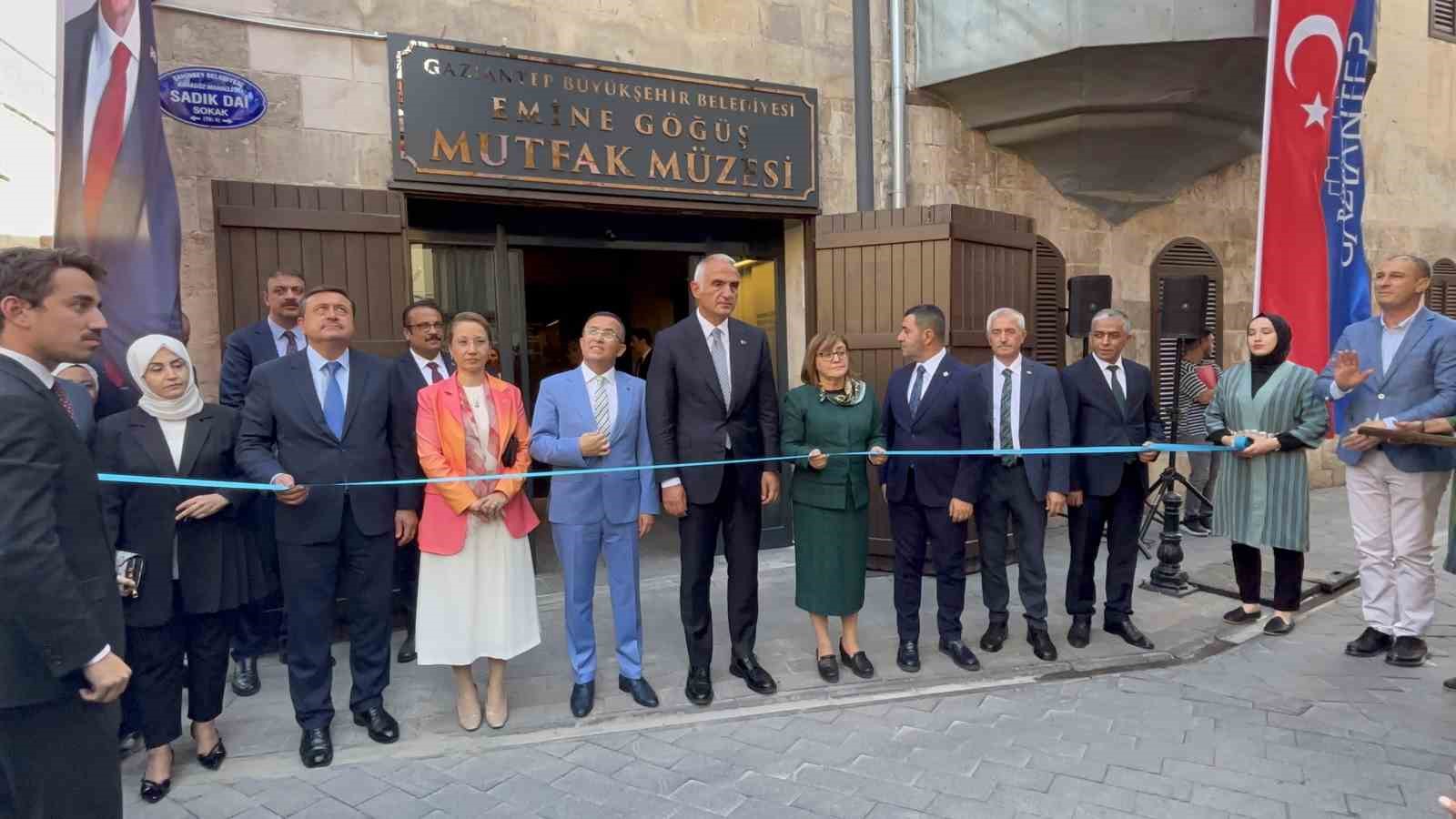 Bakan Ersoy, Gaziantep’te Mutfak Müzesi’nin açılışını yaptı