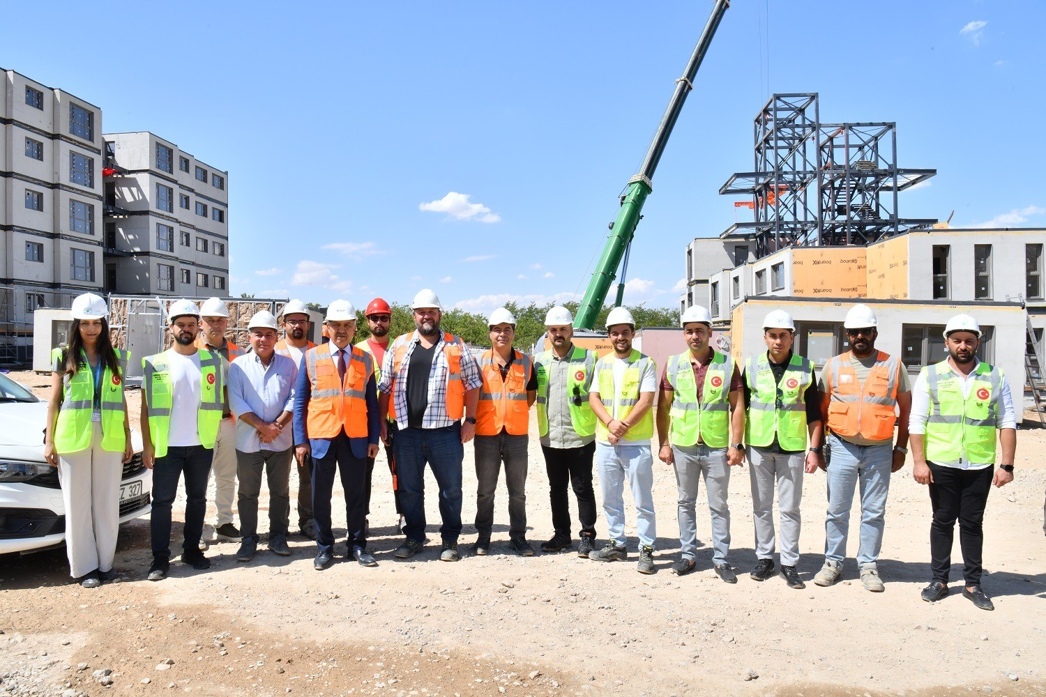 Malatya Yeşilyurt’ta depreme dayanıklı çelik modüler yüksek katlı binalar yükseliyor
