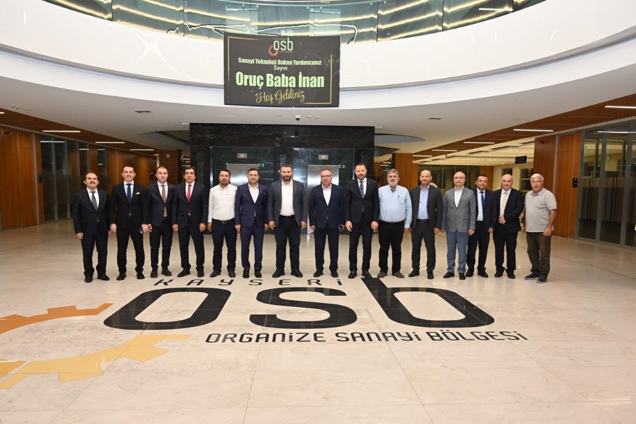 Sanayi ve Teknoloji Bakan Yardımcısı Oruç Baba İnan Kayseri OSB’yi ziyaret etti