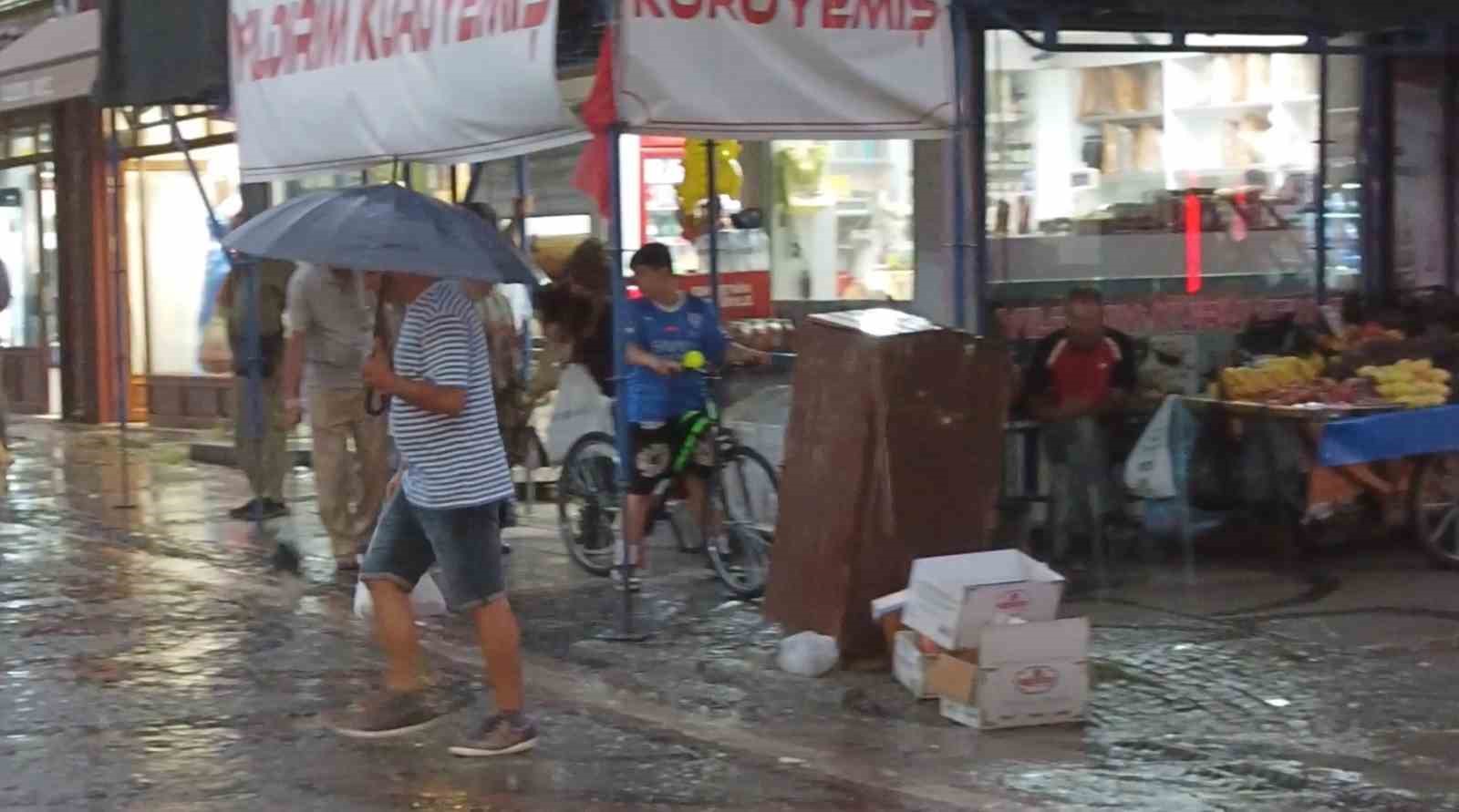 Edirne’de sağanak yağış