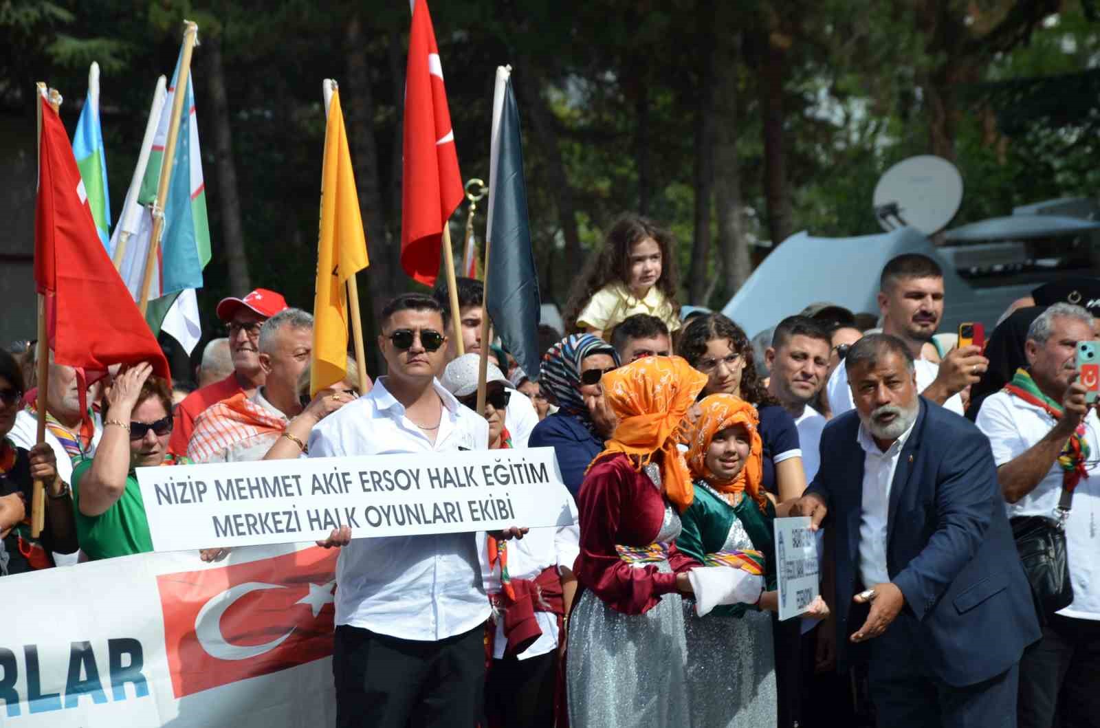 Ertuğrul Gazi’yi Anma ve Yörük Şenliklerine yurdun dört bir yanından gelen Yörükler törenle karşılandı
