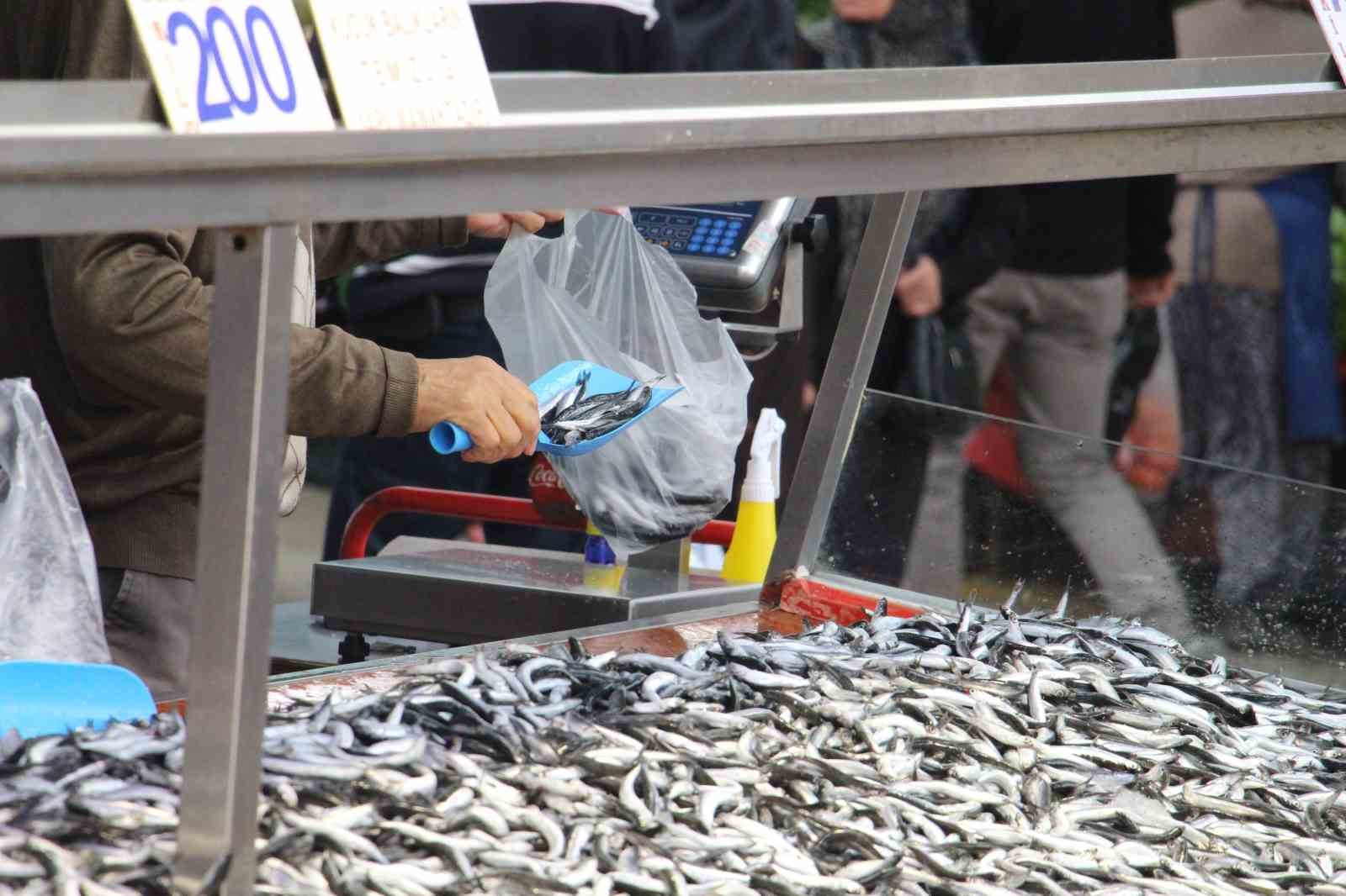 Bolu’da hamsi kilosu 200 liradan tezgahlarda yerini aldı
