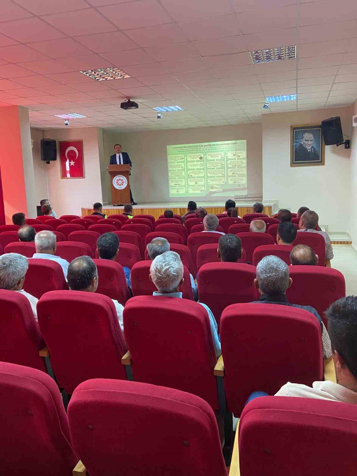 Karacasu’da okul servisi eğitimi