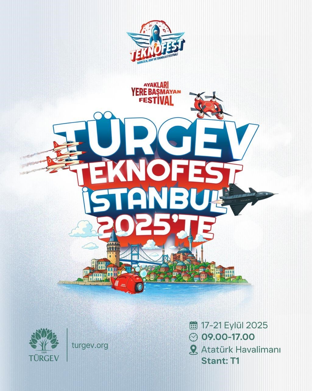TÜRGEV, TEKNOFEST 2025’te gençlerin hayallerini gökyüzüyle buluşturuyor
