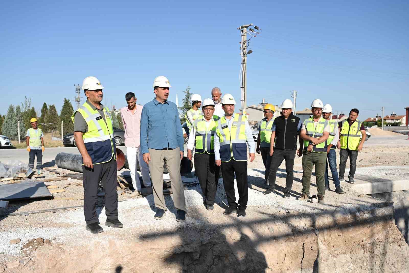 Başkan Altay: "Kurak dönemlerde şehir merkezine su aktaracak 62 km’lik hatta bağlantı çalışmalarına başladık"
