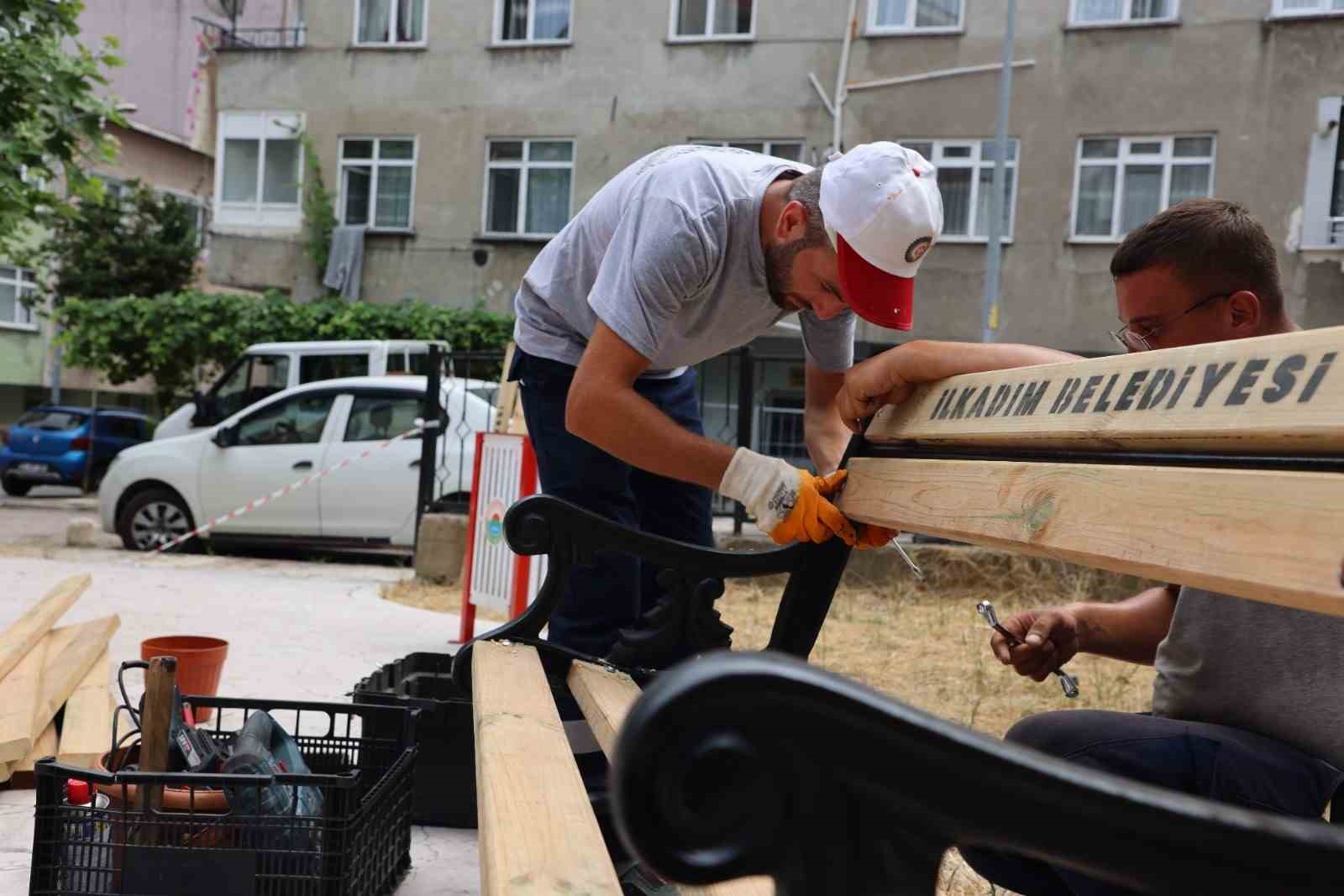 İlkadım’ın parklarına estetik dokunuş
