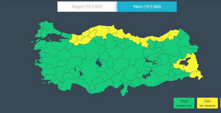 Samsun’da ani sağanak
