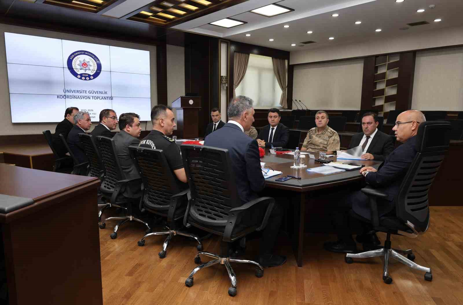 Ağrı’da "Üniversite Güvenlik Koordinasyon" toplantısı yapıldı
