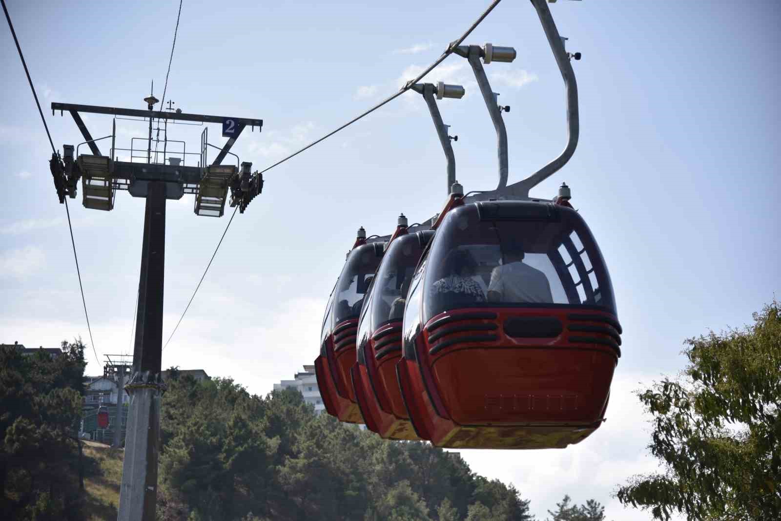 Samsun’da teleferiğe yoğun ilgi
