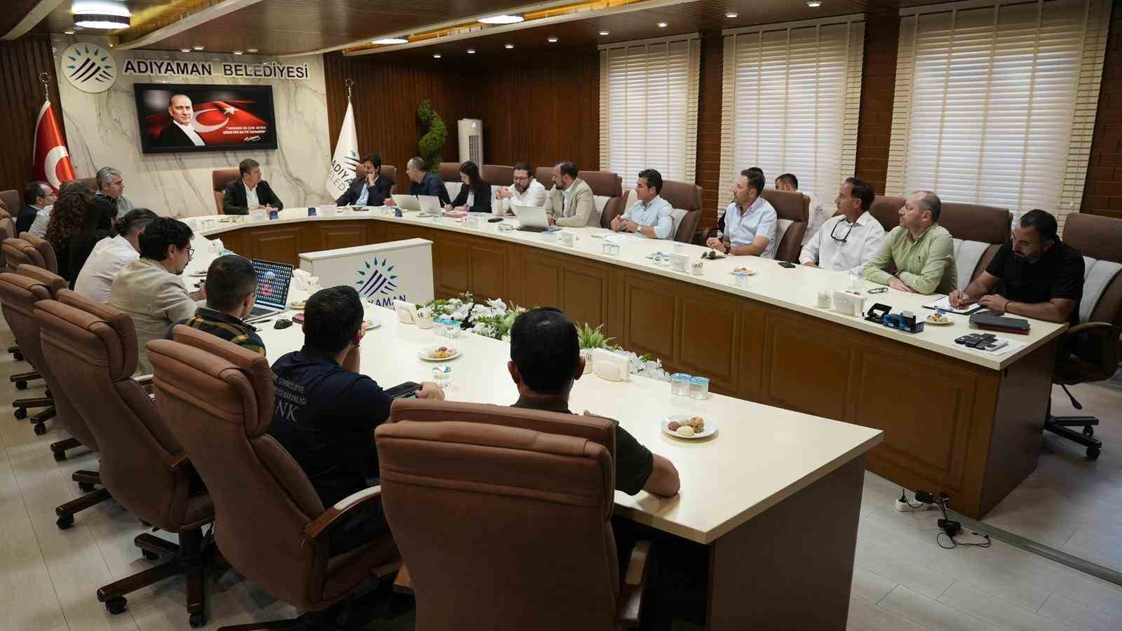 Adıyaman Belediyesi ile AFD yetkilileri toplantıda bir araya geldi