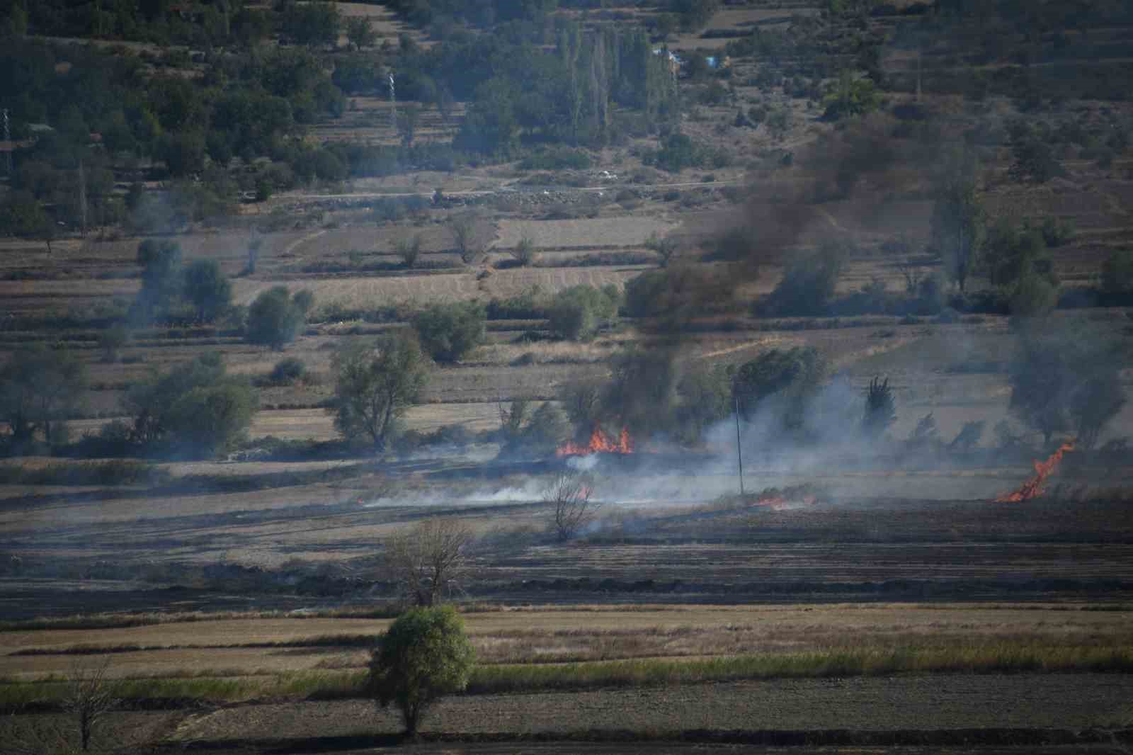Kastamonu&rsquo;da &ccedil;eltik tarlasında &ccedil;ıkan yangın s&ouml;nd&uuml;r&uuml;ld&uuml;
