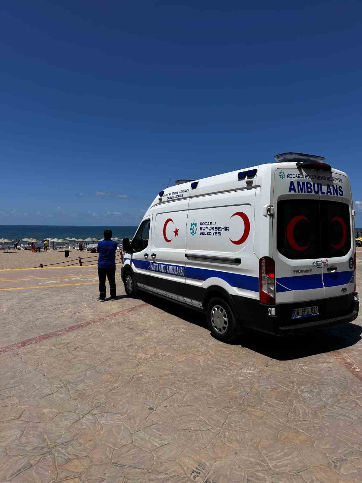 Kocaeli sahillerinde yaz boyunca 216 kişiye sağlık hizmeti verildi
