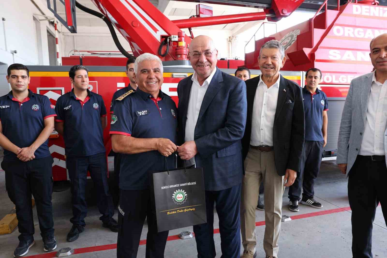 Denizli OSB Y&ouml;netimindem İtfaiye Haftasına &ouml;zel anlamlı ziyaret
