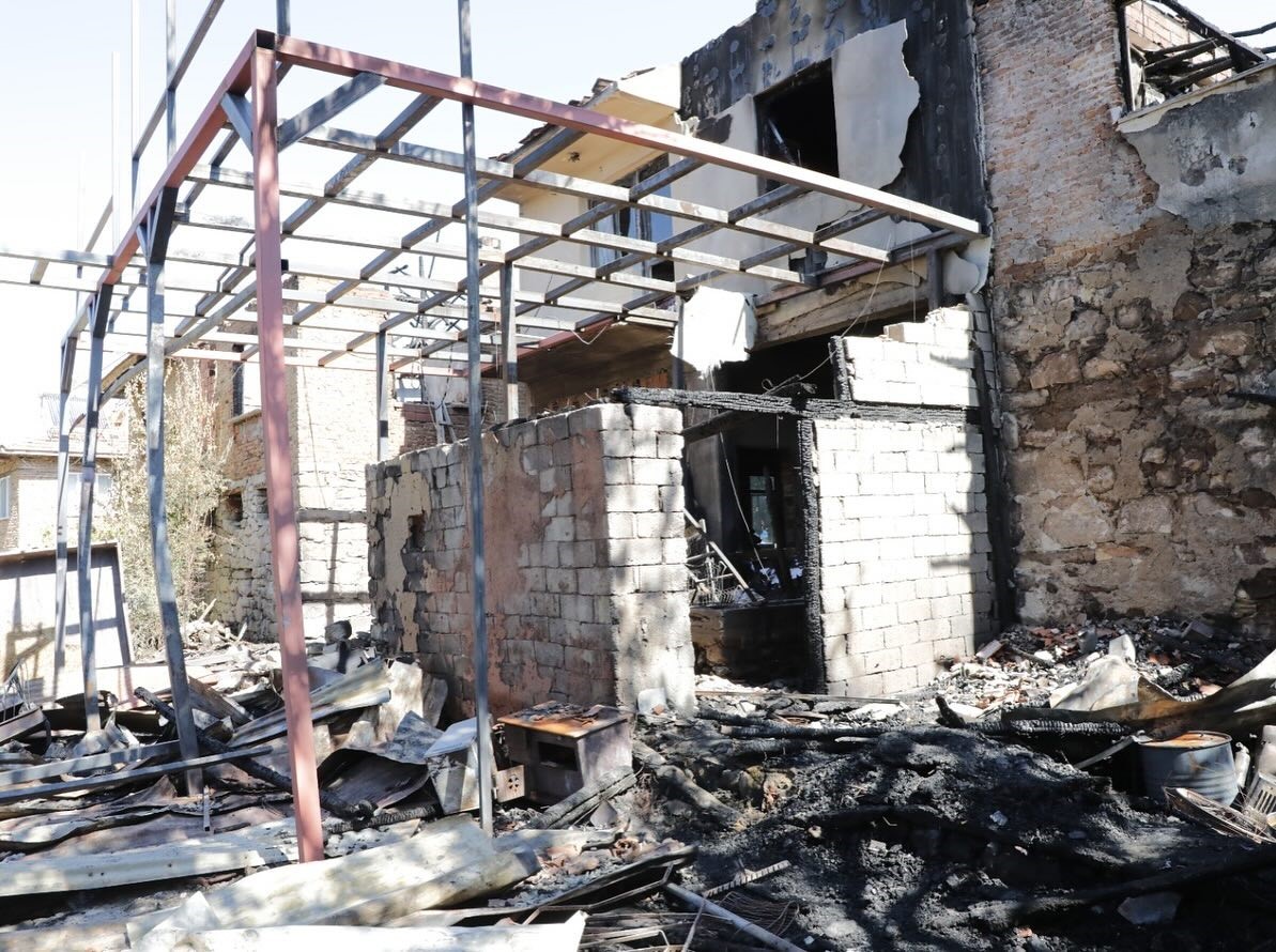 Kütahya Valisi Işın’dan, Şaphane’deki yangın bölgesinde inceleme