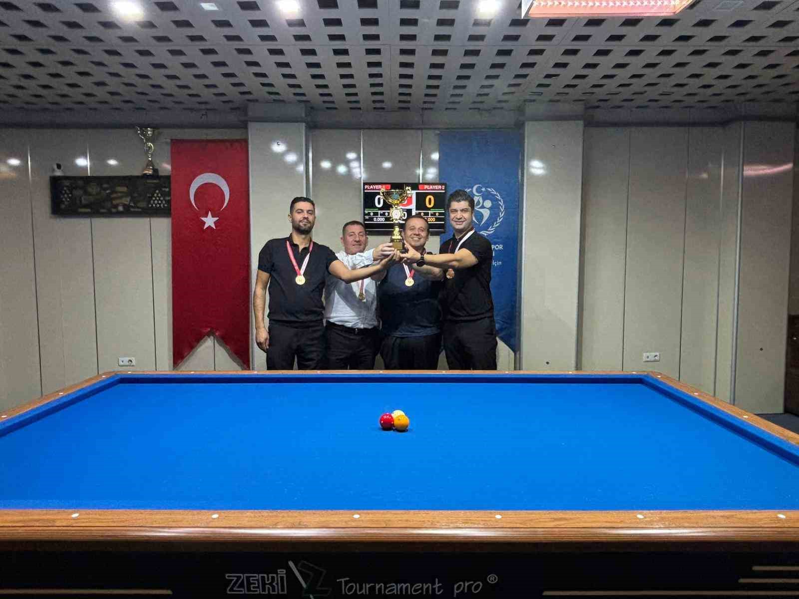 Erciyes Takımlar 3 Bant Bilardo Şampiyonası yapıldı