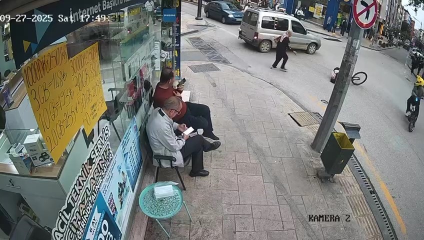Ordu’da aracın çarptığı bisikletli çocuk yaralandı: Kaza anı kamerada