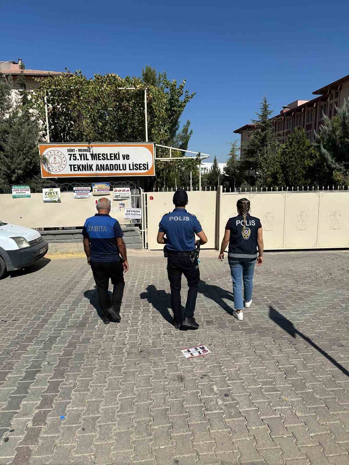 Siirt’te okul çevrelerinde eş zamanlı denetim
