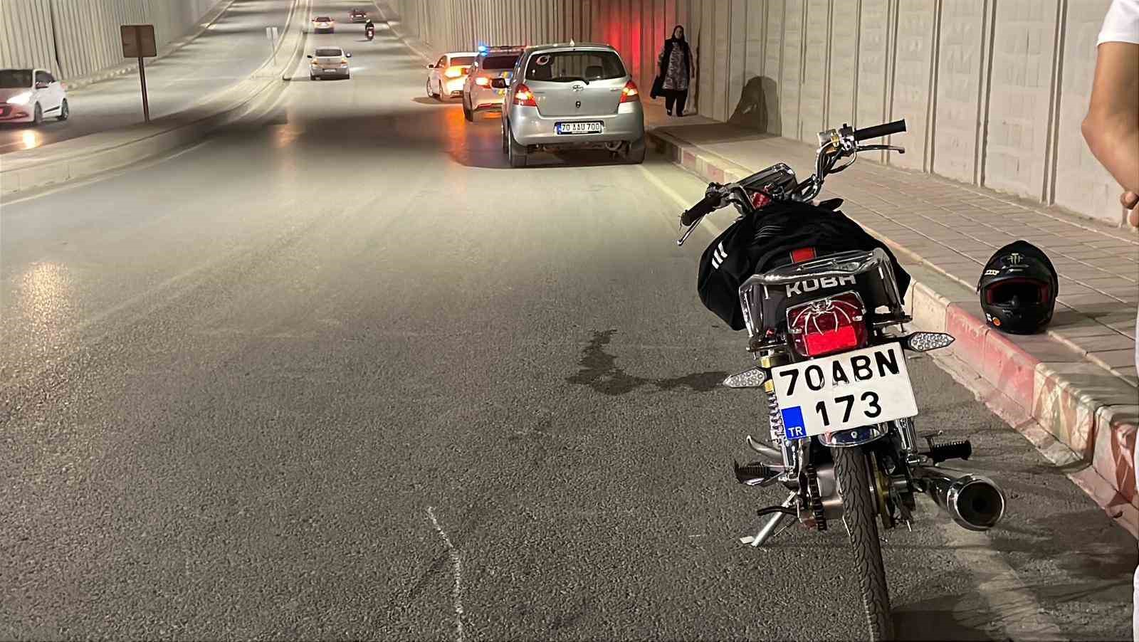 Karaman’da motosiklet kazası: 1 yaralı