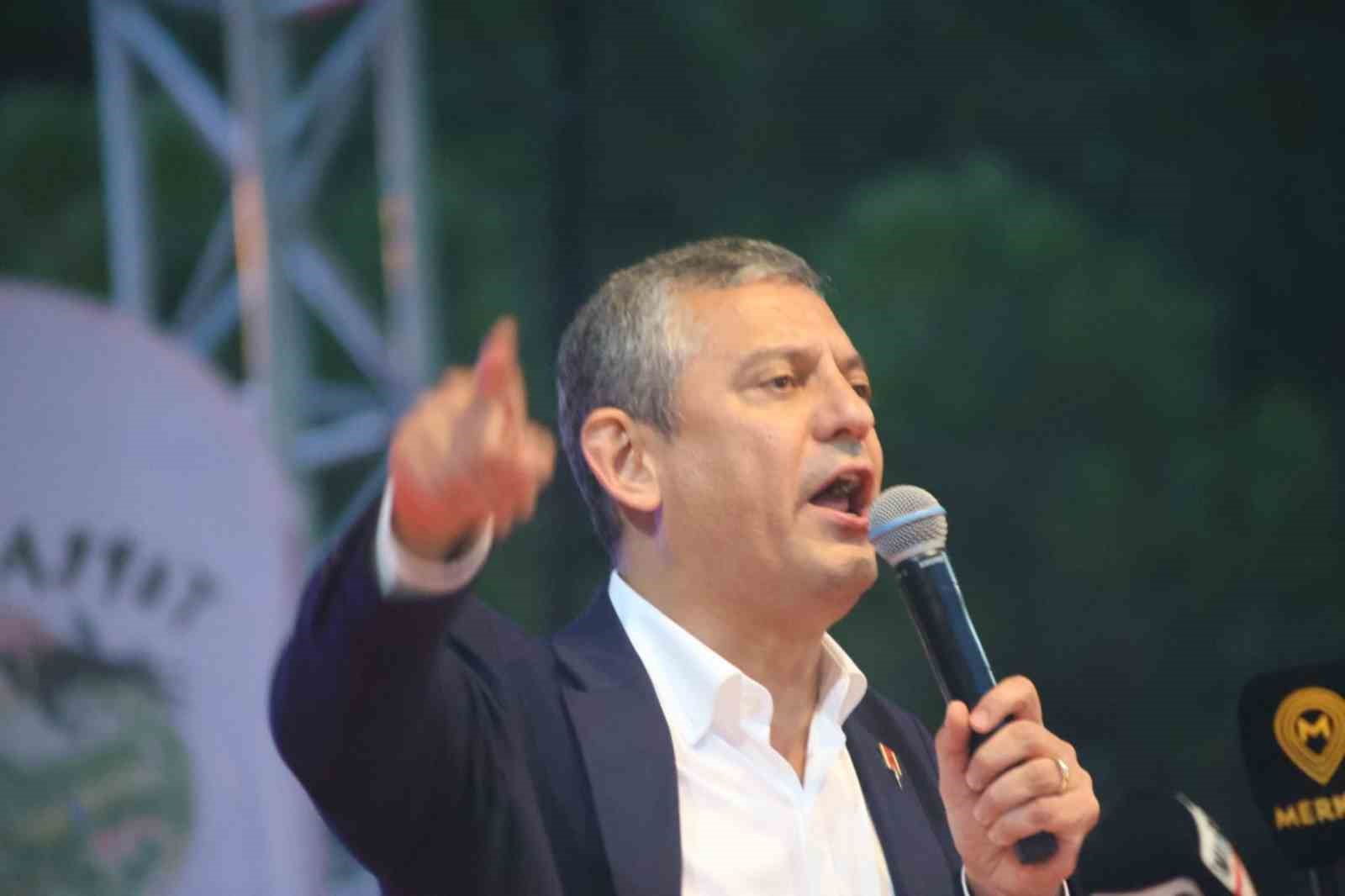 CHP Genel Başkanı Özel, Muğla’daki mitingde konuştu