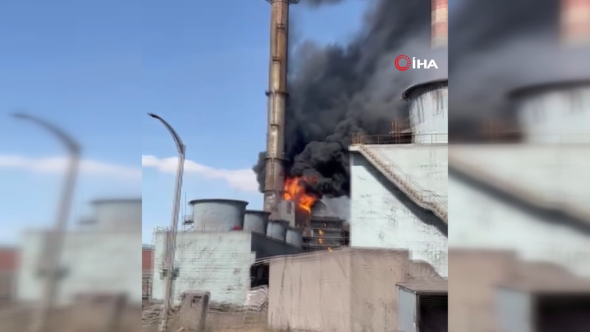 Konya Şeker’e bağlı Kangal Termik Santrali’nde yangın