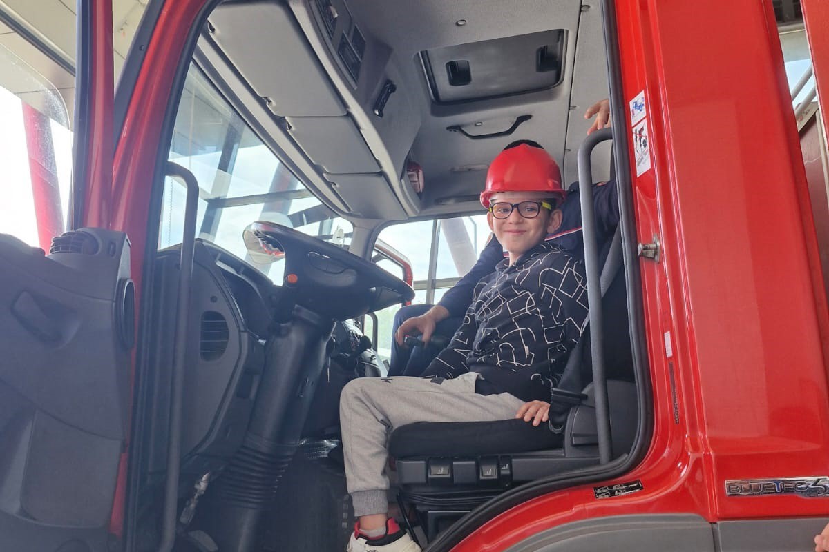 Samsun’da özel öğrencilere itfaiye eğitimi
