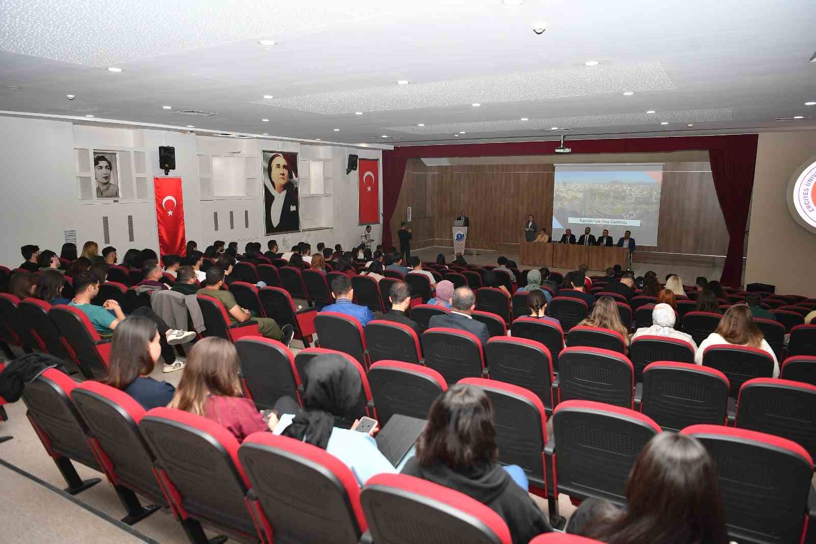 Büyükşehirden ERÜ Veteriner Fakültesi öğrencilerine tanıtım semineri
