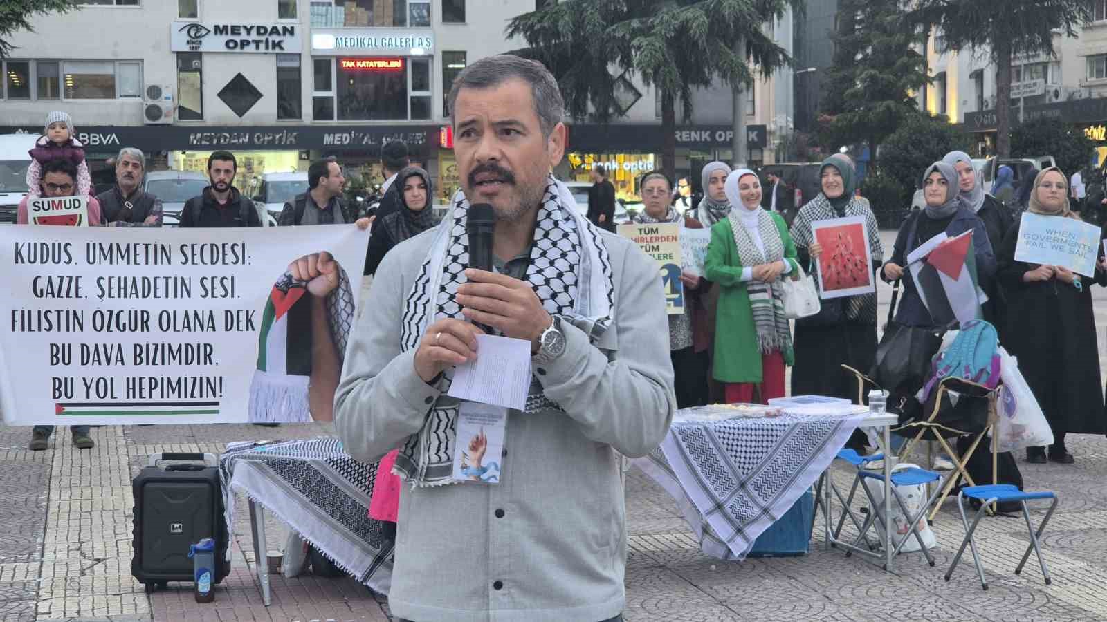 Samsun&rsquo;dan Sumud Filosu&rsquo;na destek &ccedil;ağrısı
