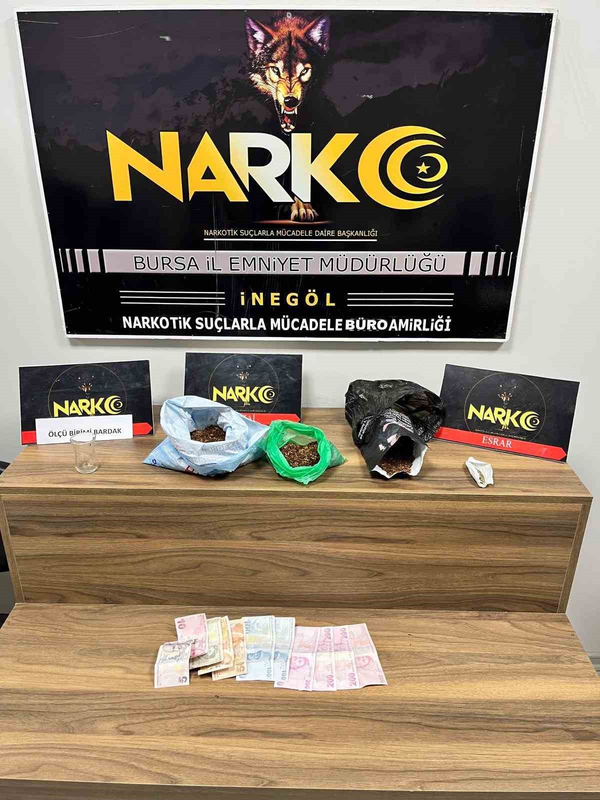 Bursa’da uyuşturucu taciri kıskıvrak yakalandı