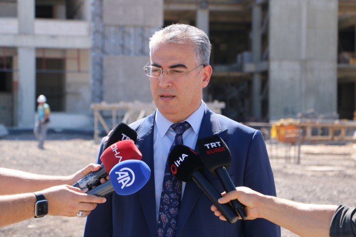 Diyarbakır Şehir Hastanesinde inşaat çalışmaları hızla devam ediyor