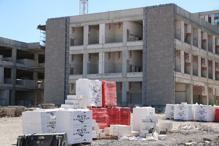 Diyarbakır Şehir Hastanesinde inşaat çalışmaları hızla devam ediyor