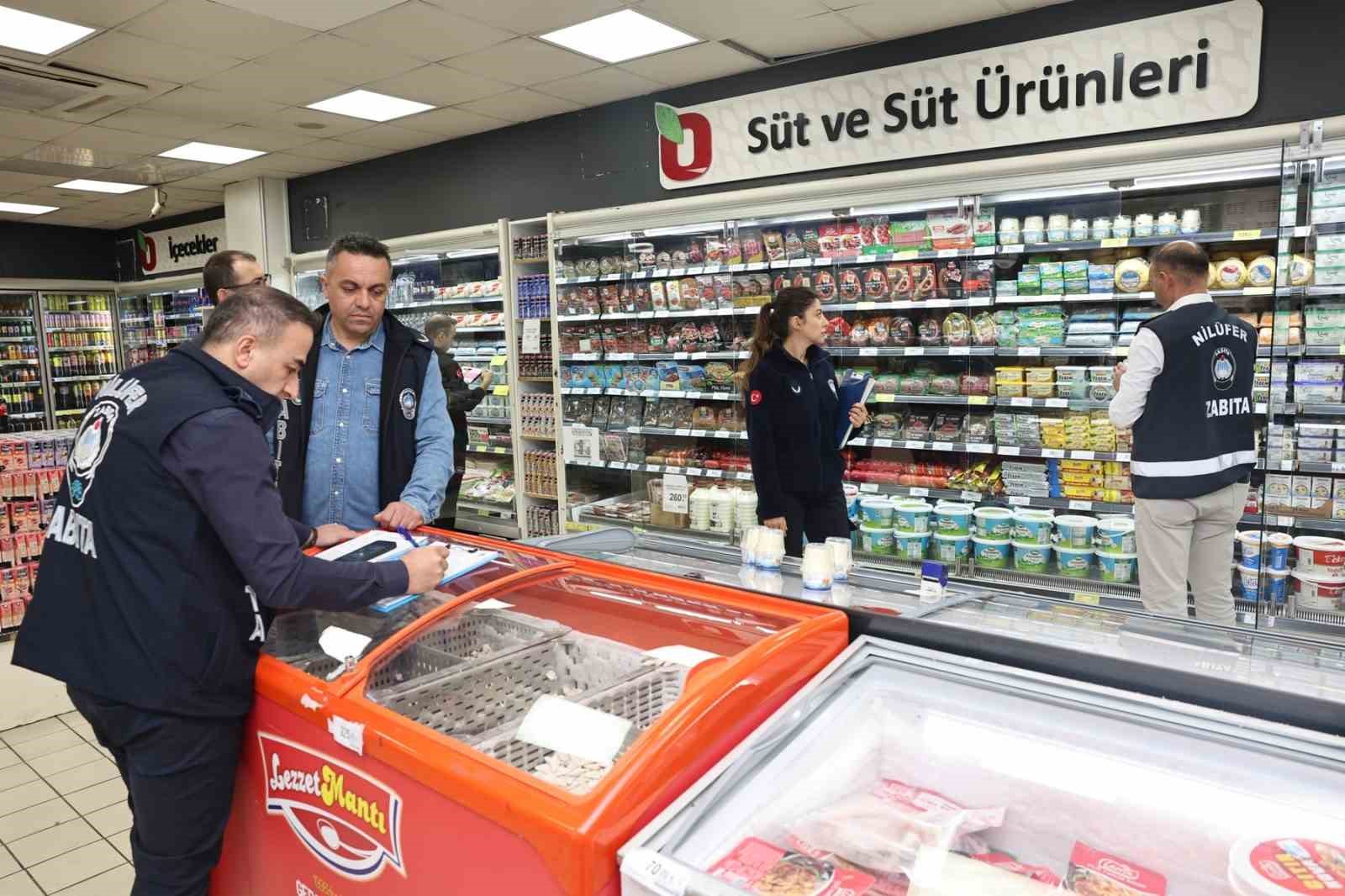 Nilüfer’de halk sağlığı için marketlere sıkı denetim
