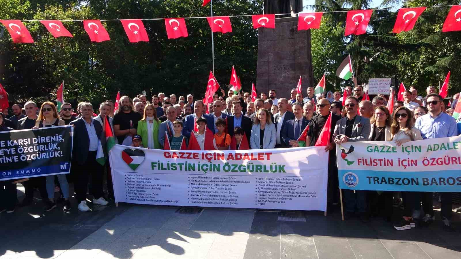 Trabzon’da "Gazze İçin Adalet, Filistin İçin Özgürlük" yürüyüşü