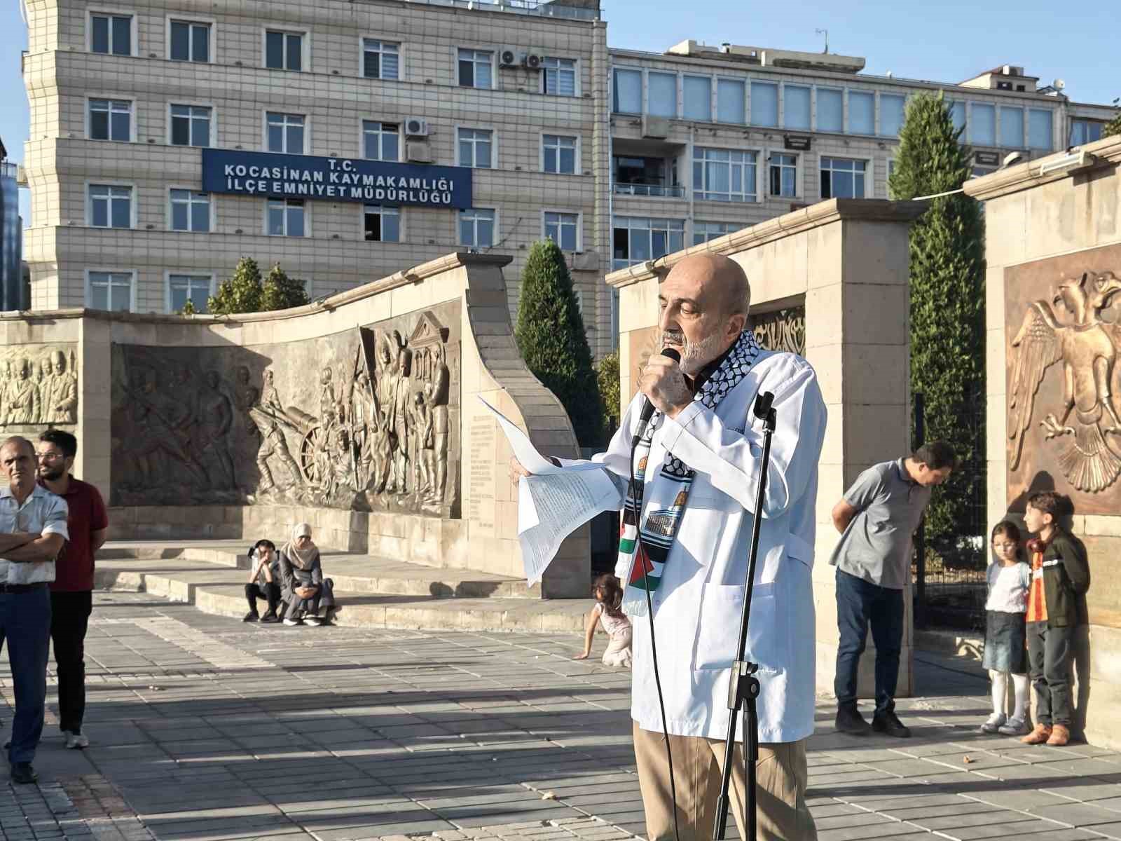 Beyaz &ouml;nl&uuml;kl&uuml;ler Gazze i&ccedil;in y&uuml;r&uuml;d&uuml;
