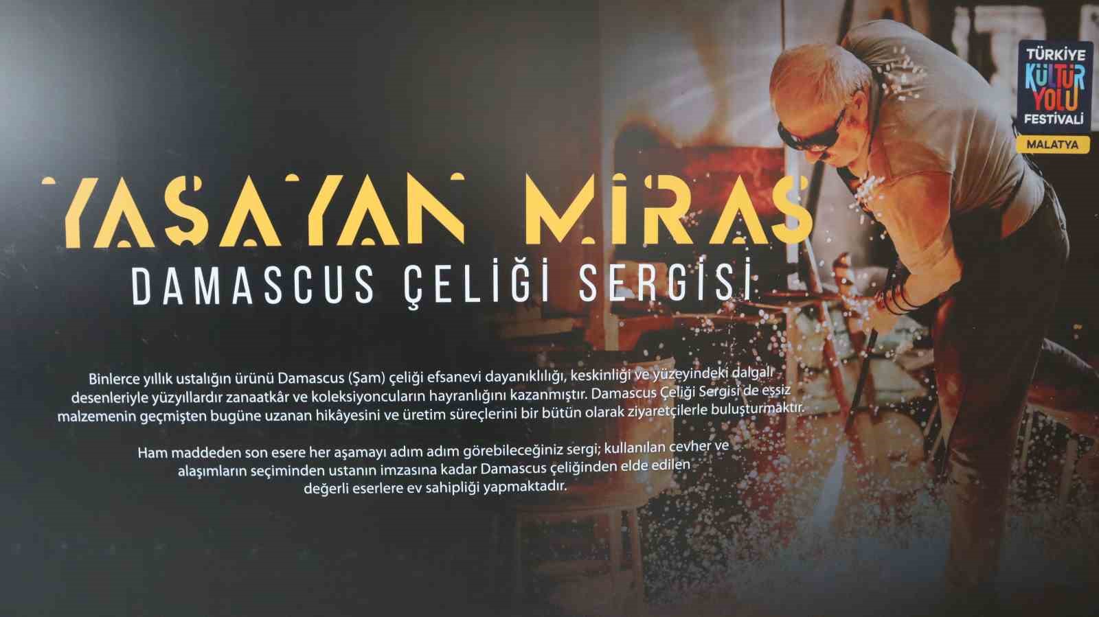 Yüzyılların çeliği Damascus Malatya’da ziyaretçileriyle buluşuyor
