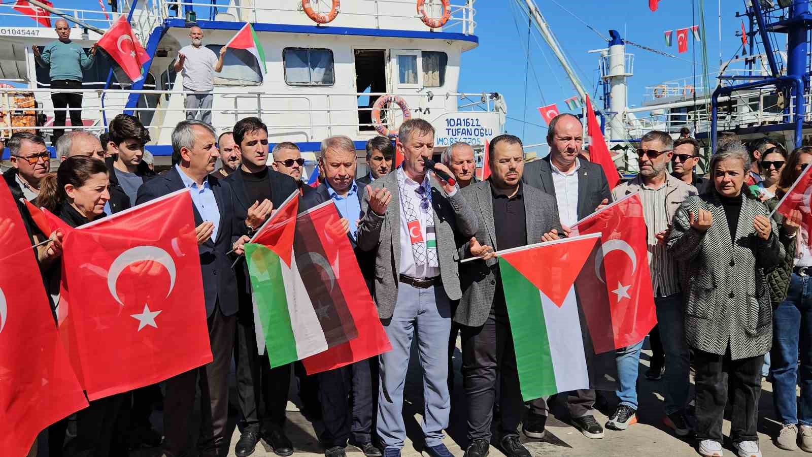 Enez’den Filistin’e destek