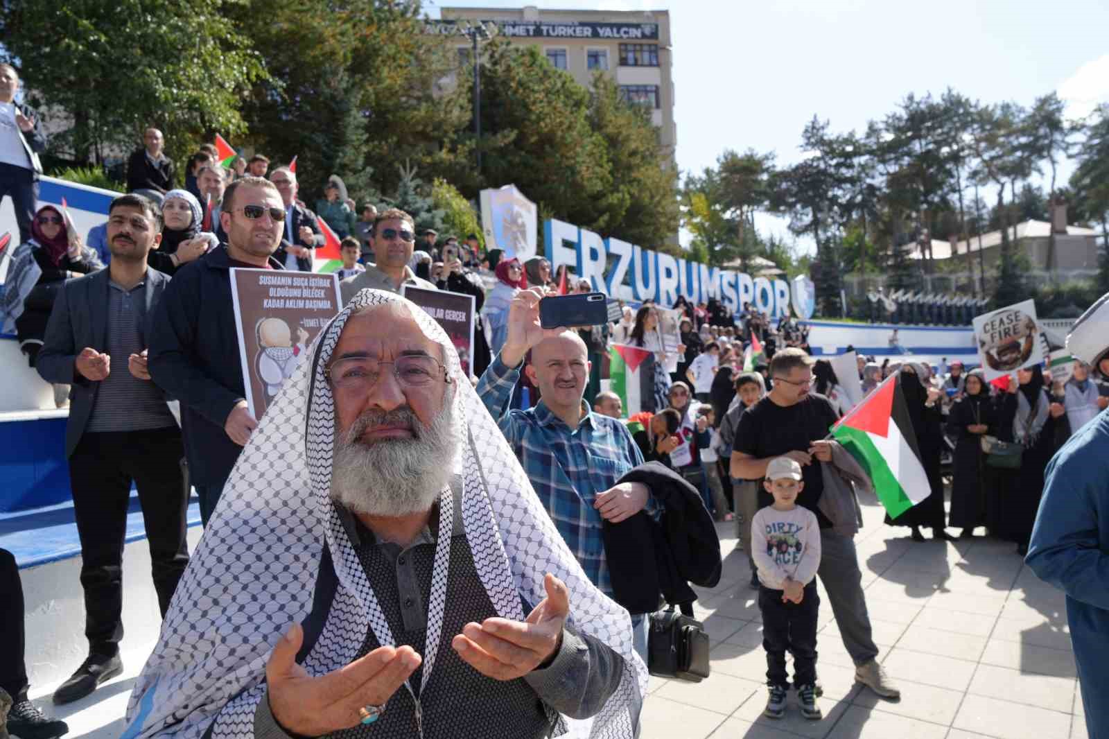 Erzurum’dan Gazze’ye destek