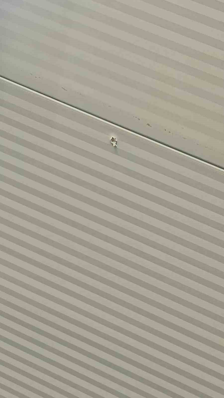 Yorgun mermi iş yerine isabet etti